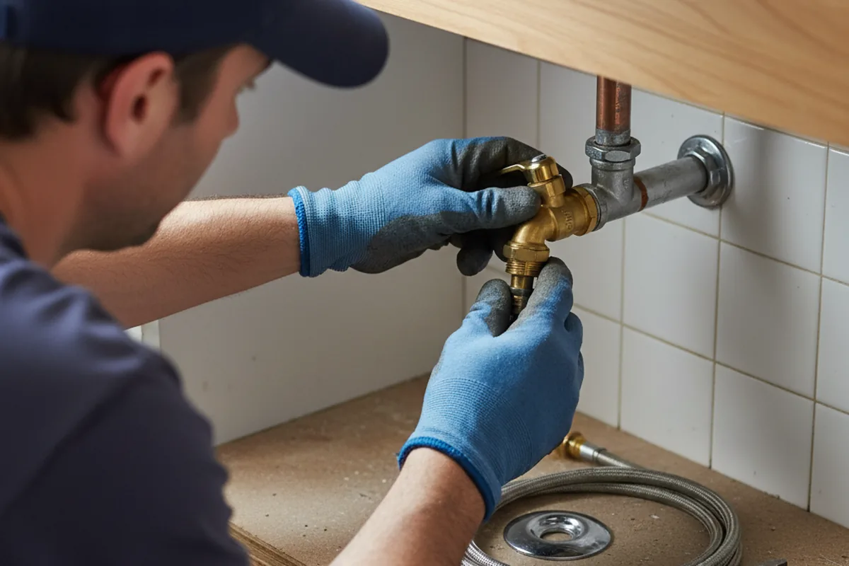 Shutoff valve and fitting work during Repiping in Saginaw